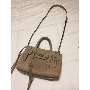 Sac Cartable Rebecca Minkoff Ring En Cuir Taupe - Neuf Avec étiquettes - Taille M/L